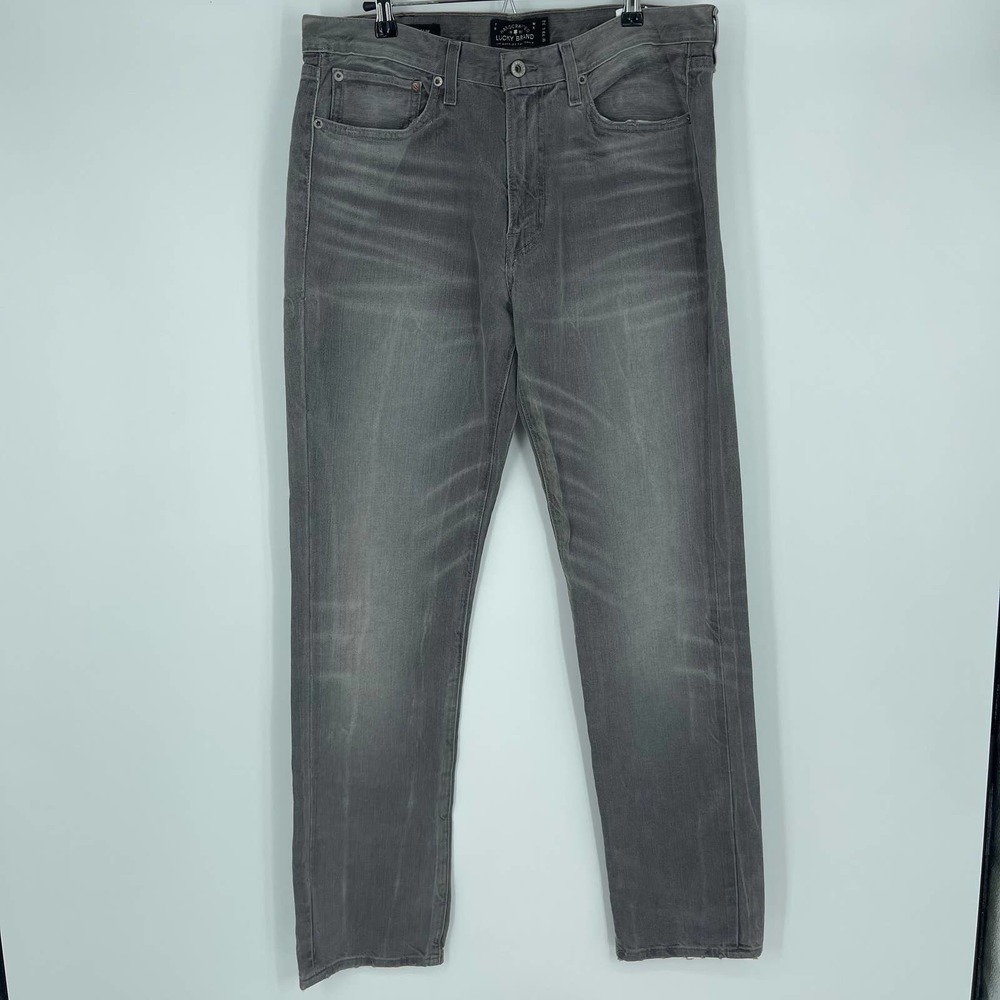 Lucky Brand Mens 121 Heritage Slim 33X32 Gray Jeans
